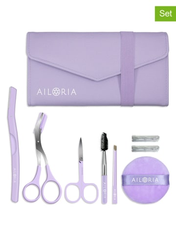 Ailoria 8-delige wenkbrauw- en gezichtsverzorgingsset paars