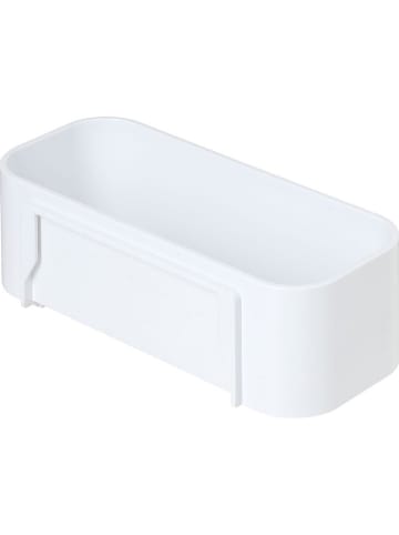 Tiger 2-in-1: wandplank en doucherek "2-Store" wit - (B)25 x (H)8 x (D)11 cm