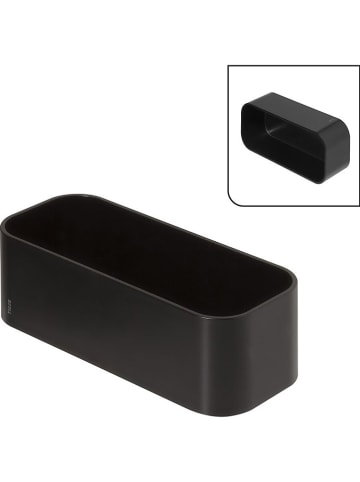 Tiger 2-in-1: wandplank en doucherek "2-Store" zwart - (B)25 x (H)8 x (D)11 cm