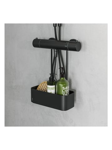 Tiger Duschkorb "2-Store" in Schwarz - (B)24,9 x (H)34,3 x (T)12,2 cm
