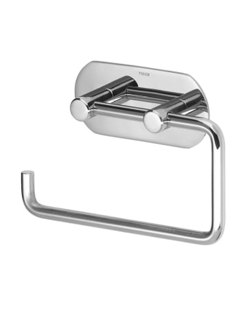 Tiger Toiletrolhouder "Rondo" zilverkleurig - (B)9,5 x (H)4,5 x (D)2,5 cm