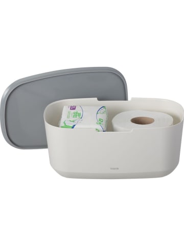 Tiger Aufbewahrungsbox "Tess" in Weiß - (B)27,1 x (H)11,8 x (T)16,7 cm