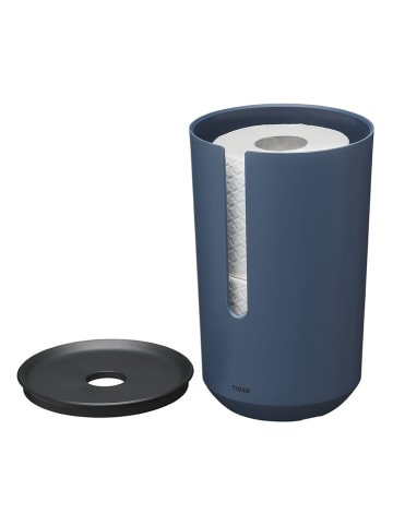 Tiger Opbergbox "Tess" donkerblauw - (H)23,3 x Ø 14,3 cm