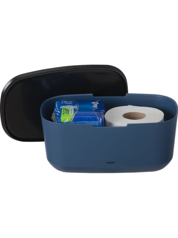Tiger Opbergbox "Tess" blauw - (B)27,1 x (H)11,8 x (D)16,7 cm