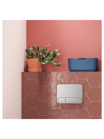 Tiger Aufbewahrungsbox "Tess" in Blau - (B)27,1 x (H)11,8 x (T)16,7 cm