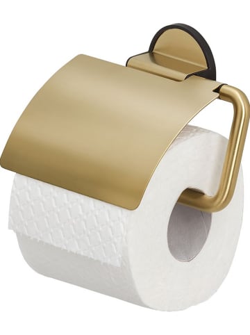 Tiger Toiletrolhouder "Tune" goudkleurig - (B)15 x (H)12,3 cm