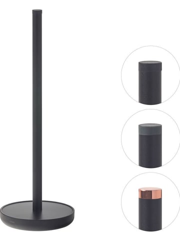 Tiger Toilettenpapierhalter "Urban" in Schwarz - (H)36 x Ø 12,5 cm