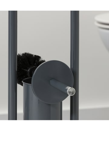 Sealskin Toiletpapierhouder met toiletborstel antraciet - (H)70,5 x Ø 19 cm