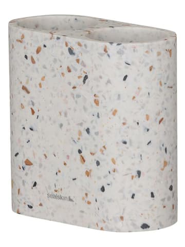 Sealskin Tandenborstelhouder "Terrazzo" crème - (B)12 x (H)12 x (D)6 cm