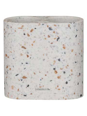 Sealskin Tandenborstelhouder "Terrazzo" crème - (B)12 x (H)12 x (D)6 cm