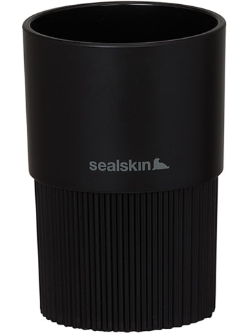 Sealskin Tandenborstelhouder "Brave" zwart - (H)11 x Ø 7,5 cm