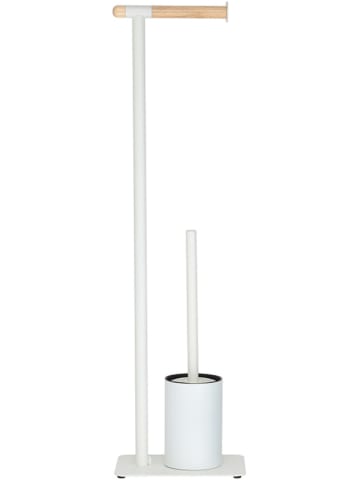 Sealskin Toiletrolhouder met toiletborstel wit - (B)20 x (H)71,5 x (D)15 cm