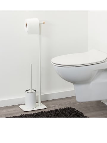 Sealskin Toiletrolhouder met toiletborstel wit - (B)20 x (H)71,5 x (D)15 cm