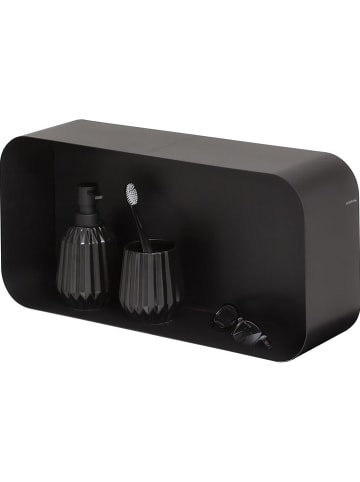 Sealskin Wandmeubel "Brix" zwart - (B)50 x (H)24 x (D)12 cm