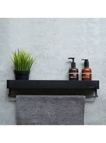 Sealskin Handtuchhalter in Schwarz - (B)55 x (H)10 x (T)8 cm