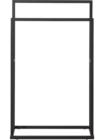 Sealskin Handdoekhouder "Carré" zwart - (B)48 x (H)78,5 x (D)24 cm