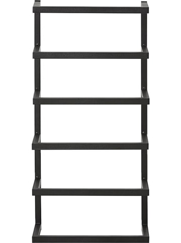 Sealskin Handdoekhouder "Carré" zwart - (B)24 x (H)48 x (D)12 cm