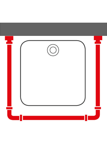 Sealskin Duschstangen-Komplett-Set in Weiß