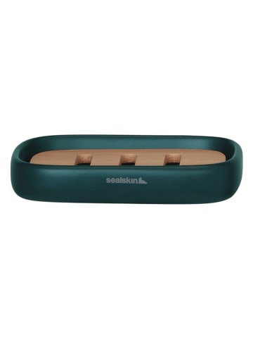 Sealskin Zeepschaaltje "Mind" groen - (B)13 x (H)2,4 x (D)9 cm