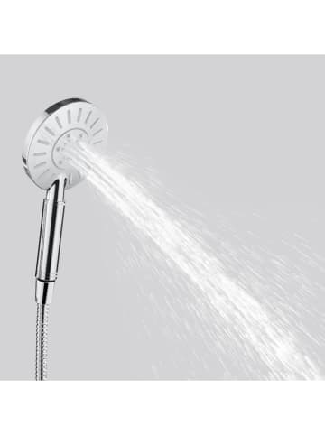 Tiger Handbrause "Akcent" in Silber - (B)12 x (H)23,9 x (T)6,7 cm