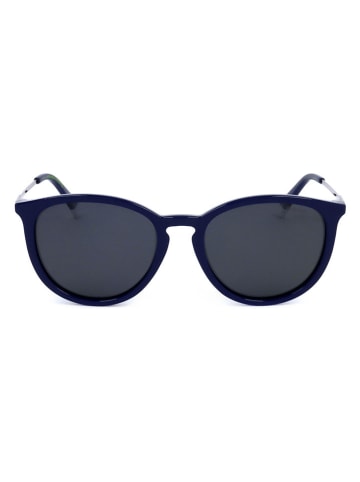 Polaroid Okulary przeciwsłoneczne unisex w kolorze srebrno-granatowym