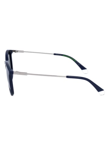 Polaroid Okulary przeciwsłoneczne unisex w kolorze srebrno-granatowym