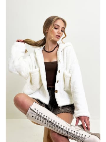 Happiness Istanbul Teddyjacke in Creme