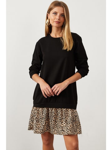 Cool and sexy Kleid in Schwarz/ Beige