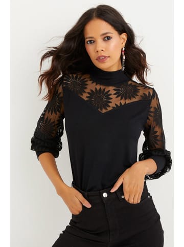 Cool and sexy Bluse in Schwarz
