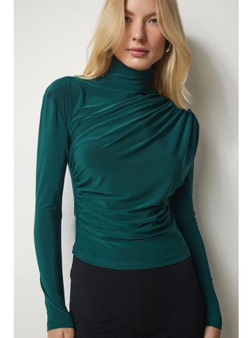 Happiness Istanbul Bluse in Dunkelgrün