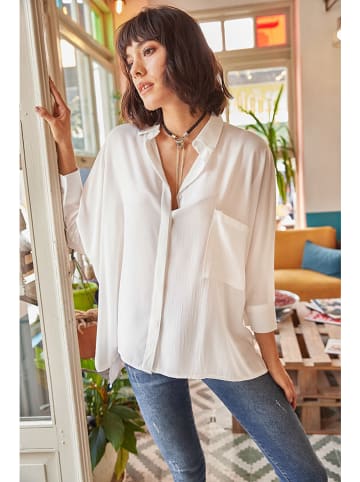 Olalook Bluse in Weiß
