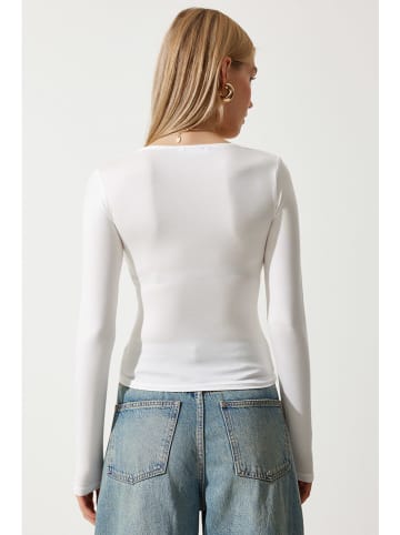 Happiness Istanbul Longsleeve in Weiß