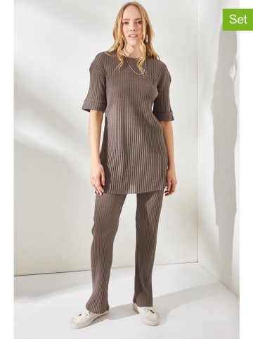 Olalook 2tlg. Outfit "Olalook" in Taupe