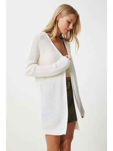 Happiness Istanbul Kardigan w kolorze białym