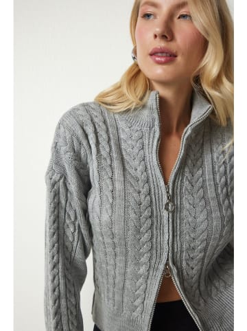 Happiness Istanbul Cardigan in Grau