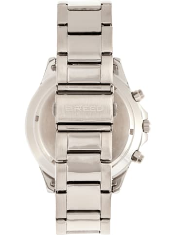 Breed Quarzuhr "Pegasus" in Silber/ Blau