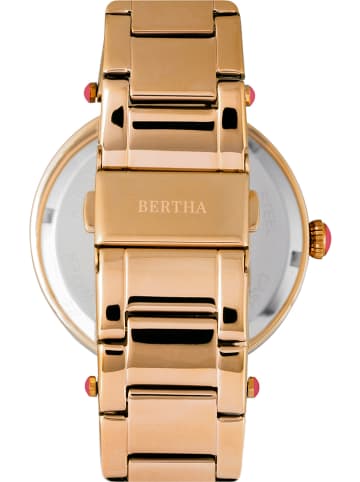 Bertha Quarzuhr "Camilla" in Gold/ Schwarz