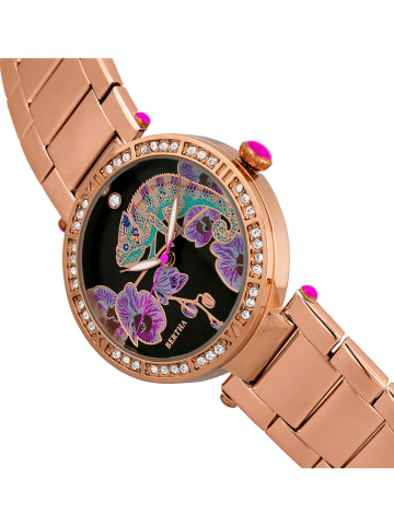 Bertha Quarzuhr "Camilla" in Roségold/ Schwarz