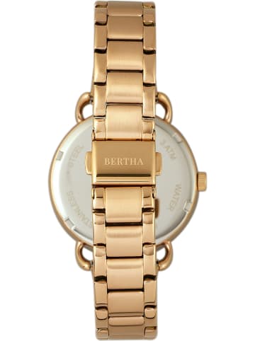 Bertha Kwartshorloge "Gwen" goudkleurig/groen