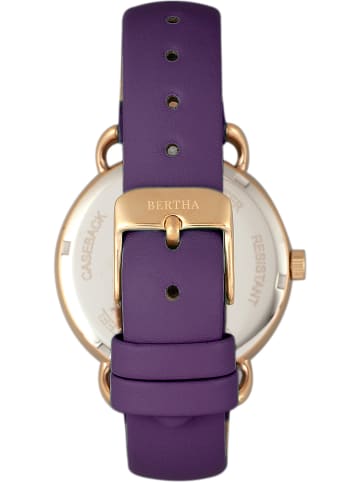 Bertha Quarzuhr "Gwen" in Gold/ Lila
