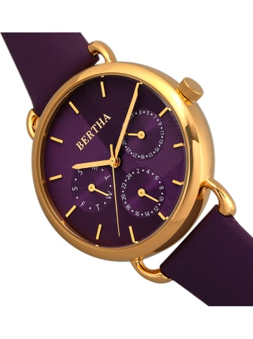 Bertha Quarzuhr "Gwen" in Gold/ Lila