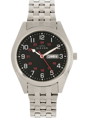 Elevon Zegarek kwarcowy "Gann" w kolorze srebrno-czarnym