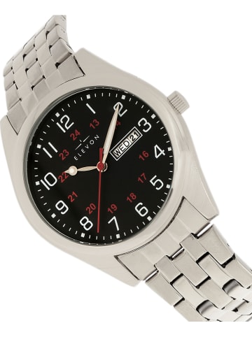 Elevon Zegarek kwarcowy "Gann" w kolorze srebrno-czarnym