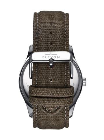 Elevon Quarzuhr "Crosswind" in Khaki/ Silber/ Beige