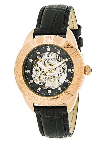 Empress Automatikuhr "Godiva" in Schwarz/ Gold