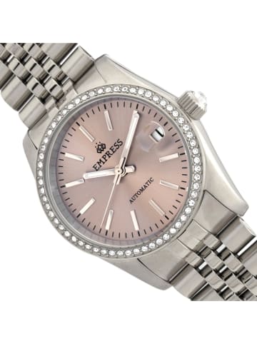 Empress Zegarek automatyczny "Constance" w kolorze srebrno-jasnoróżowym