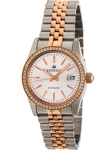 Empress Automatisch horloge "Constance" zilverkleurig/roségoudkleurig