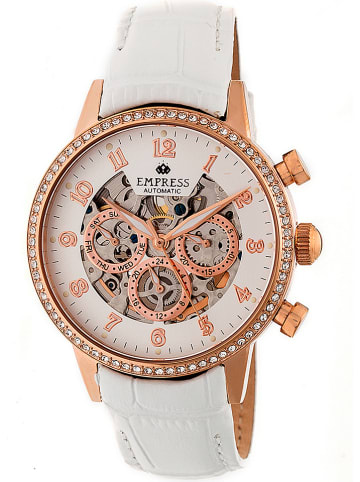 Empress Automatikuhr "Beatrice" in Weiß/ Roségold