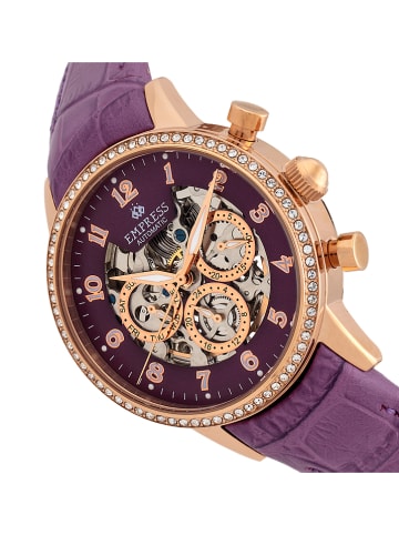 Empress Automatisch horloge "Beatrice" paars/roségoudkleurig