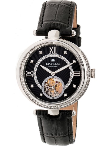 Empress Automatikuhr "Stella" in Schwarz/ Silber